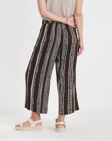 Printed Wide Leg Culotte
