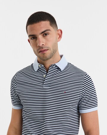 Tommy Hilfiger Short Sleeve Stripe 1985 Polo - Blue