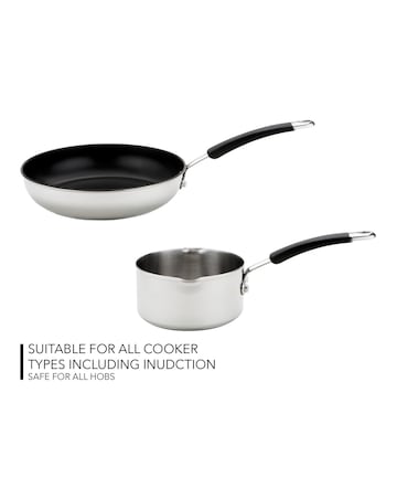 Meyer Induction 5 Piece Stainless Steel Pan Set