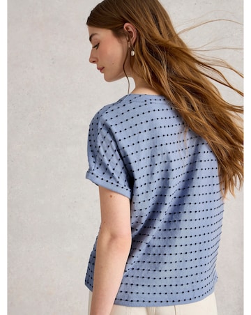 White Stuff Embroidered Stripe Tee