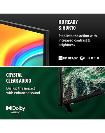 Toshiba 24WF2F53DB 24in Smart VIDAA HD Ready TV with VIDAA Voice