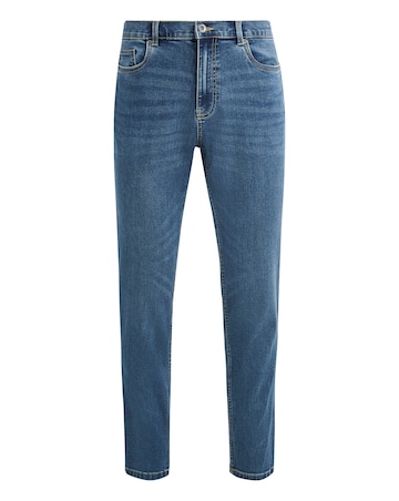 Slim Fit Stretch Jeans Mid Wash