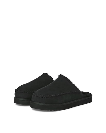 Jack & Jones Manor Moc Mule Slipper - Black
