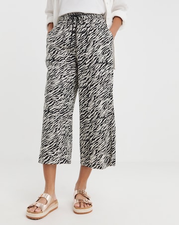Spun Viscose Pull On Culottes