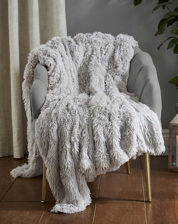 Catherine Lansfield Shaggy Fleece Throw