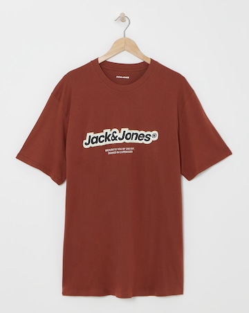 Jack & Jones Vesterbro Logo T-Shirt - Brown