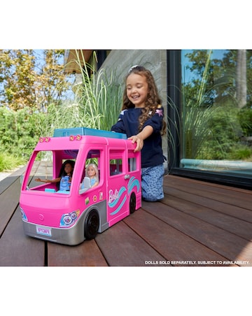 Barbie Dream Camper Vehicle Playset with 60 Accessories