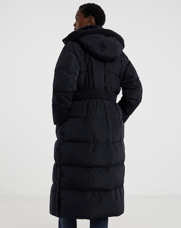 Navy Maxi Padded Coat