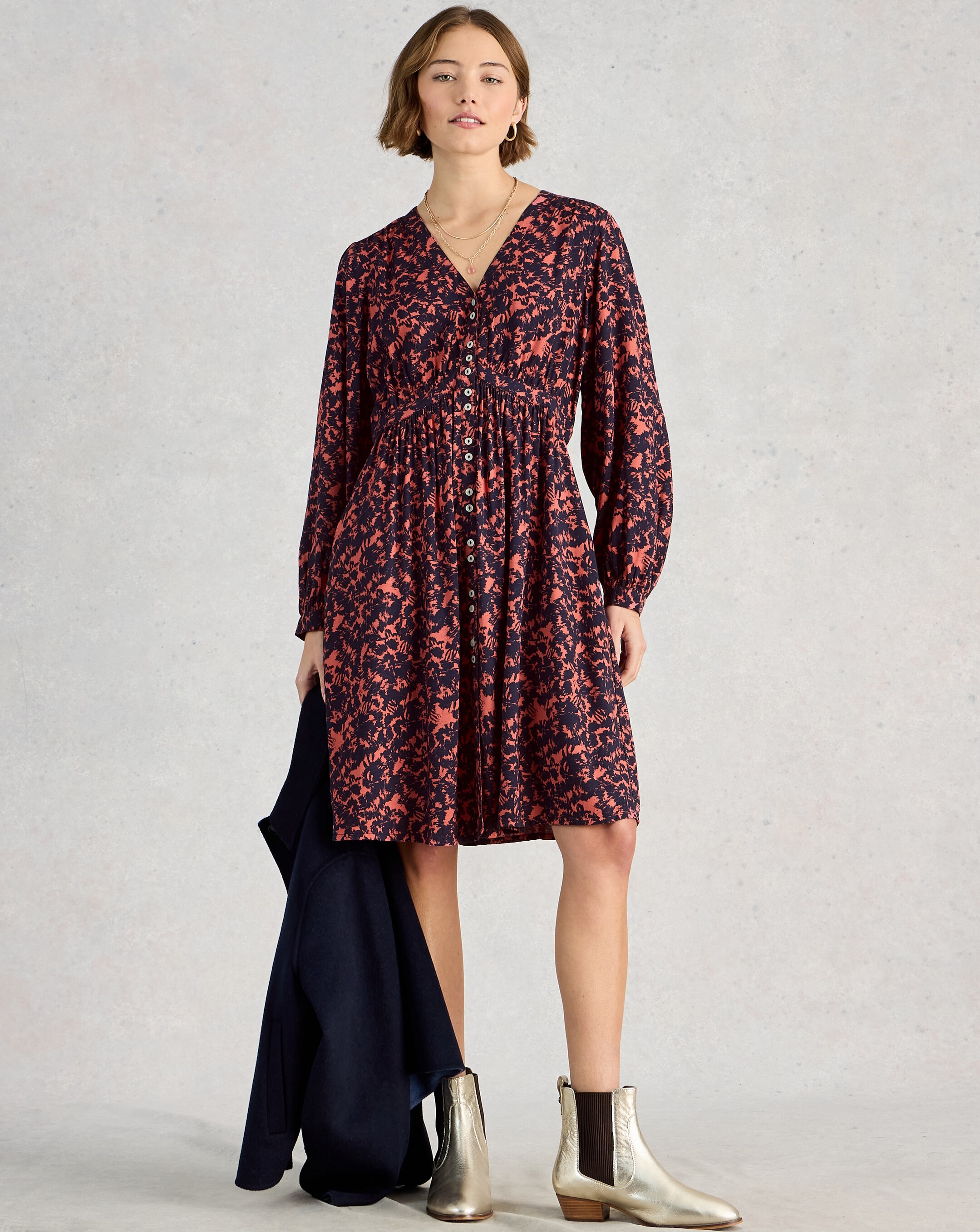 White Stuff Ash Linen Dress | JD Williams