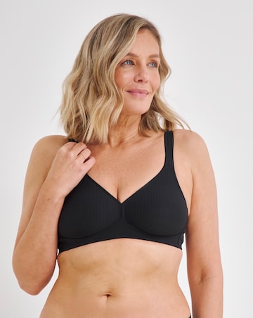 Triumph Modern Soft Cotton Non Wired Bra Black