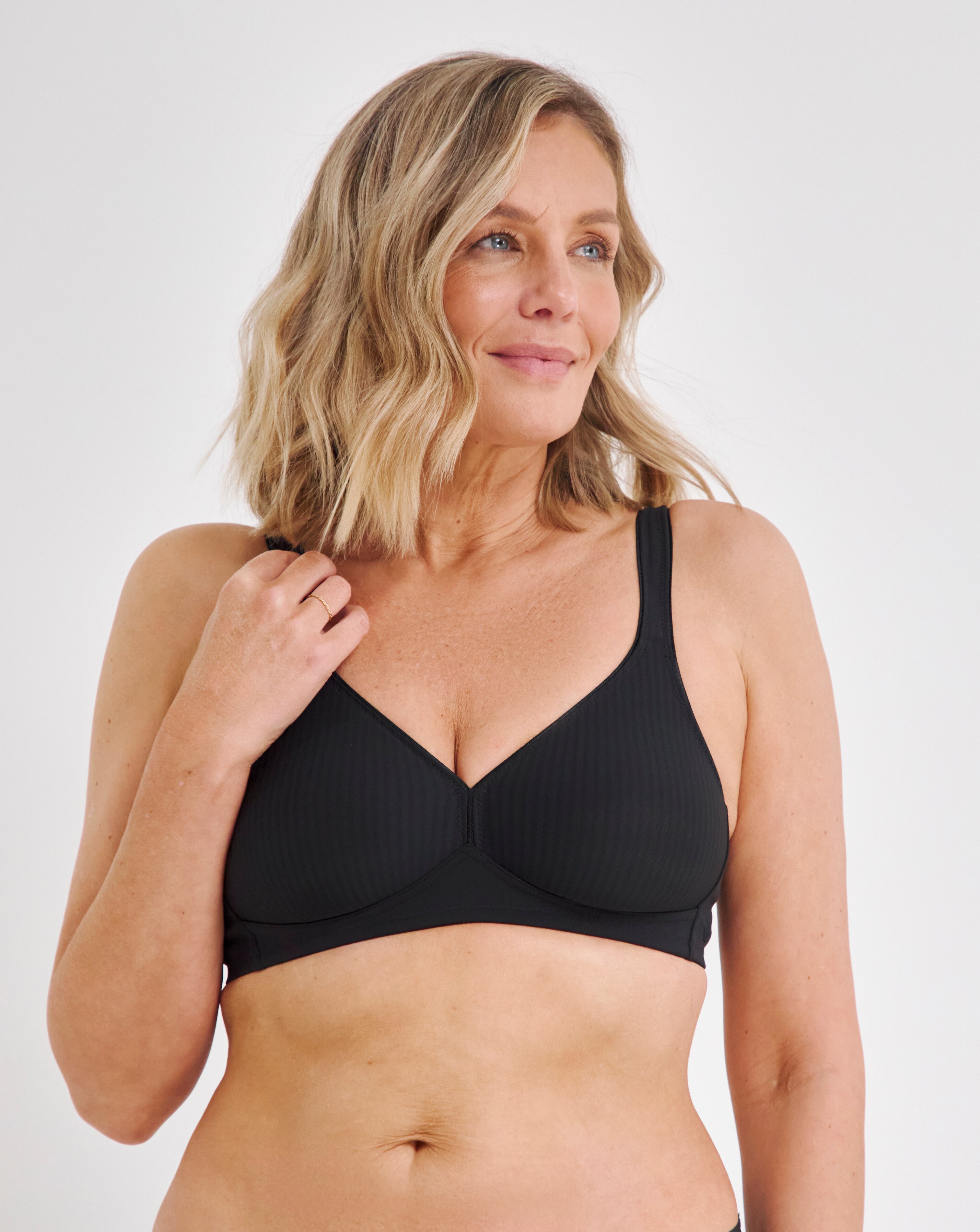Triumph Modern Soft Cotton Non Wired Bra Black