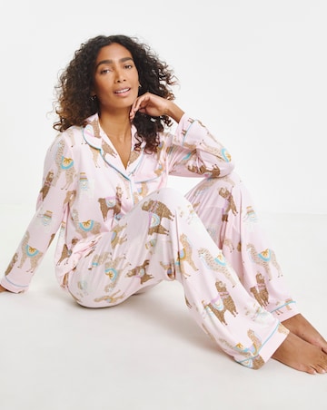 Chelsea Peers Jersey Alpaca Print Pyjama Set