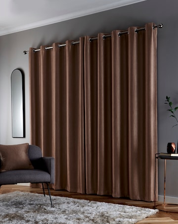 Goodwood Thermal Light Filtering Textured Embossed Eyelet Curtain