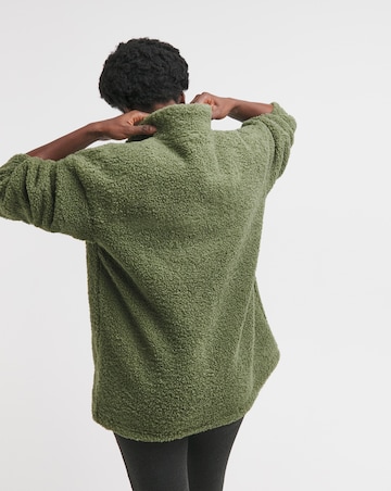 High neck Borg Jacket