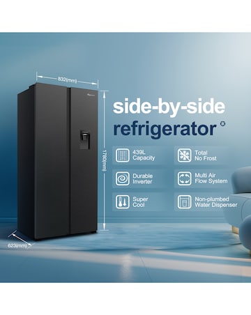 Fridgemaster MS83430DEB1 178cm High Non-Plumbed Total No Frost