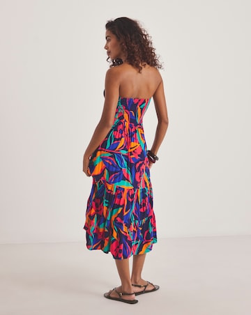 Crinkle Bandeau Beach Dress