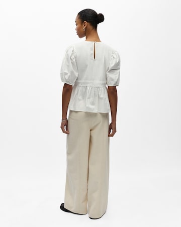 OBJECT Half Sleeve O-Neck Top