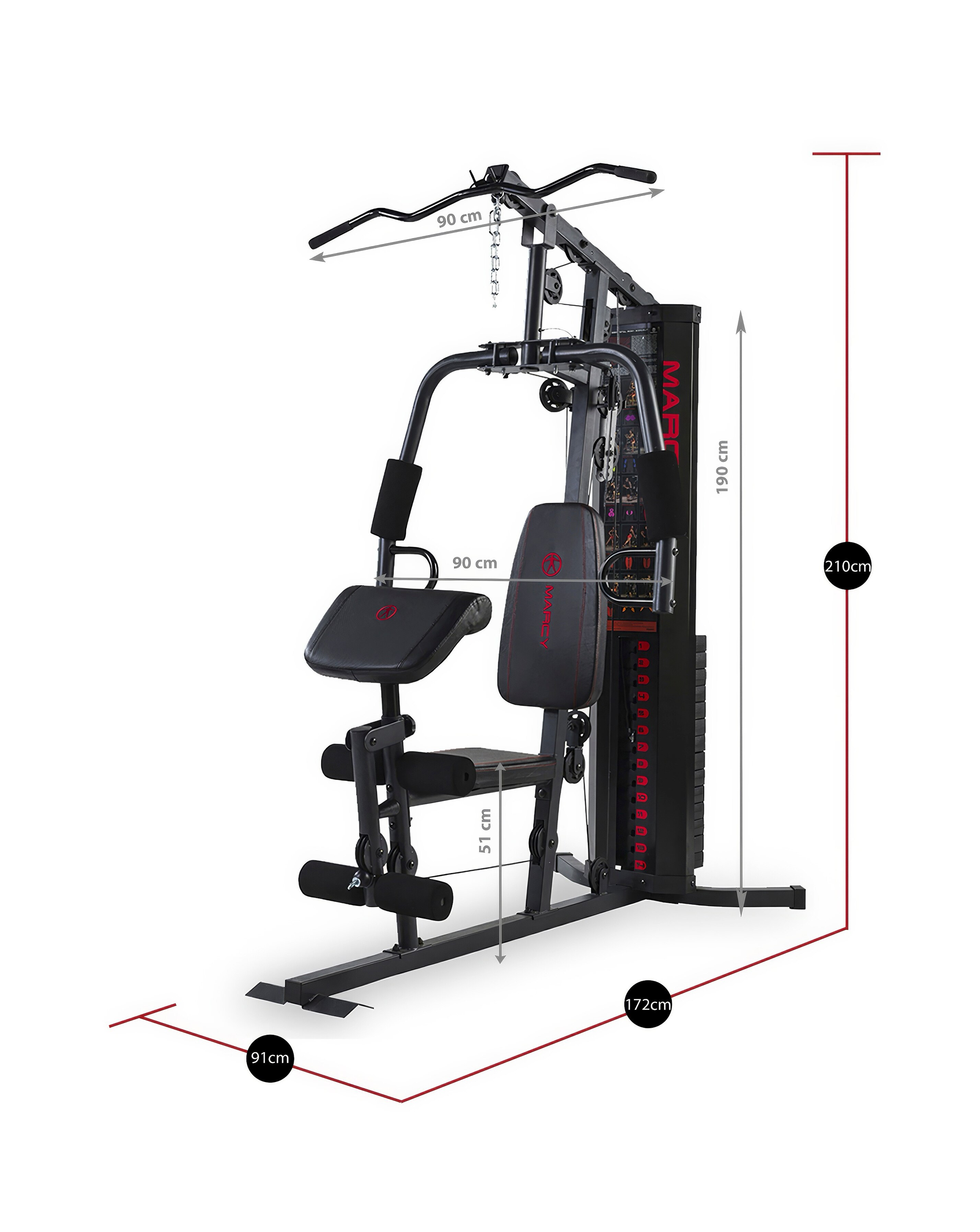 Marcy HG3000 Compact Home Gym | JD Williams