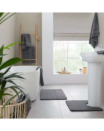 Catherine Lansfield Anti Bacterial 6 Piece Towel Bale Charcoal