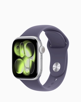 Apple Watch Series 11 GPS 42mm - Silver Aluminium/Purple Fog Sport Band - M/L