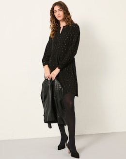 FatFace Lily Metallic Dress