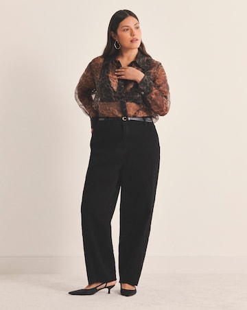 Simply Be Leopard Organza Shirt