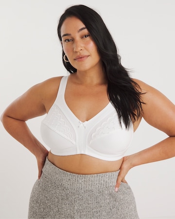 Pretty Secrets (2 Pack) Sally Minimiser Non Wired Bras (C-L) White/White