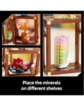 LEGO Ideas Mineral Collection, Crystal Display Shelves 21362