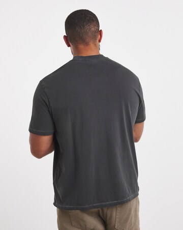 Garment Dyed Relaxed Fit T-Shirt- Black