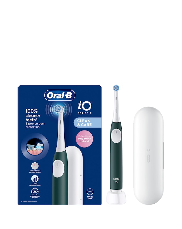 Oral-B iO2 Series Forest Green + Travel Case