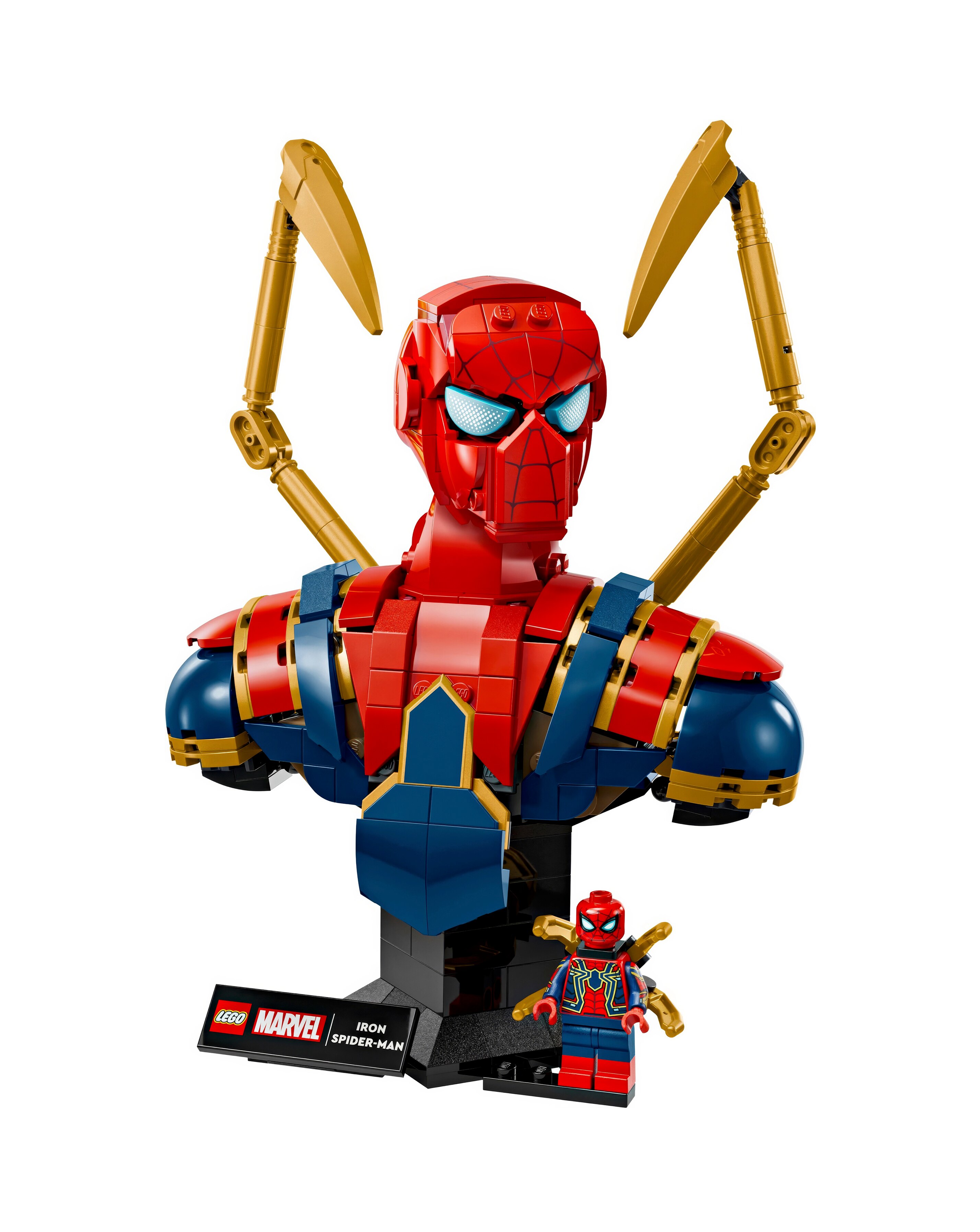 LEGO Marvel Iron Spider-Man Bust Collectible Adult Building Set