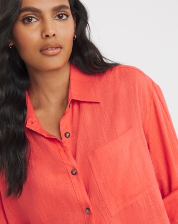 Linen Mix Long Sleeve Shirt