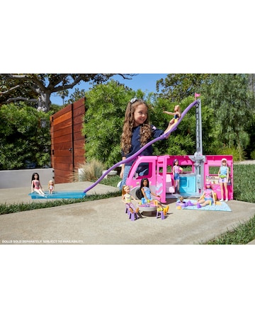 Barbie Dream Camper Vehicle Playset with 60 Accessories
