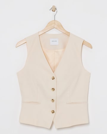 Washed Textured Waistcoat