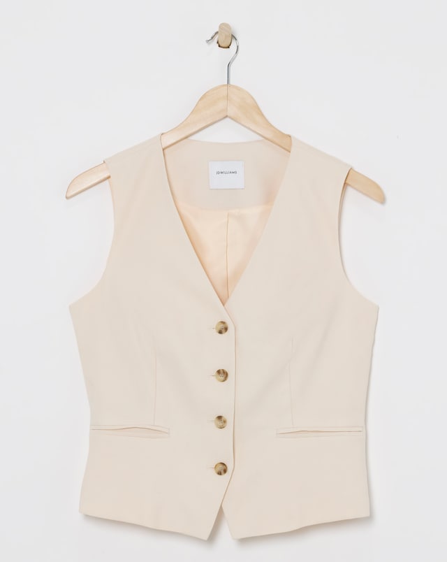 Washed Textured Waistcoat