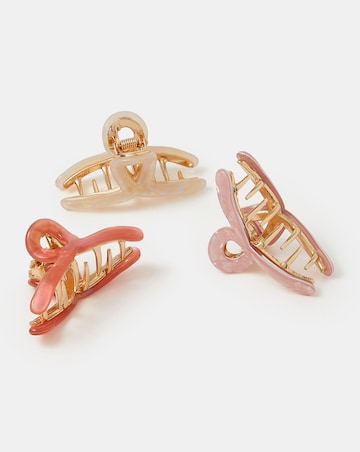 Accessorize 3-Pack Mini Twist Claw Clips