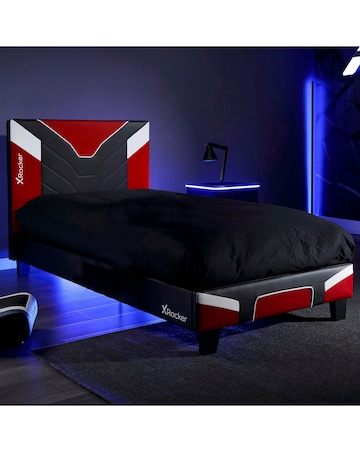 X Rocker Cerberus MKII Gaming Single Bed in a Box - Red