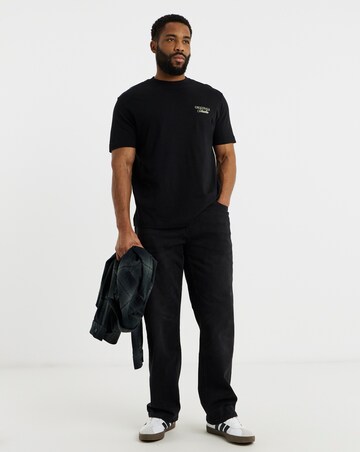 Jack & Jones Originals Studio Back Graphic T-Shirt - Black