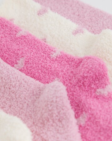 Pretty Secrets (5 Pair Pack) Fluffy Socks Hearts