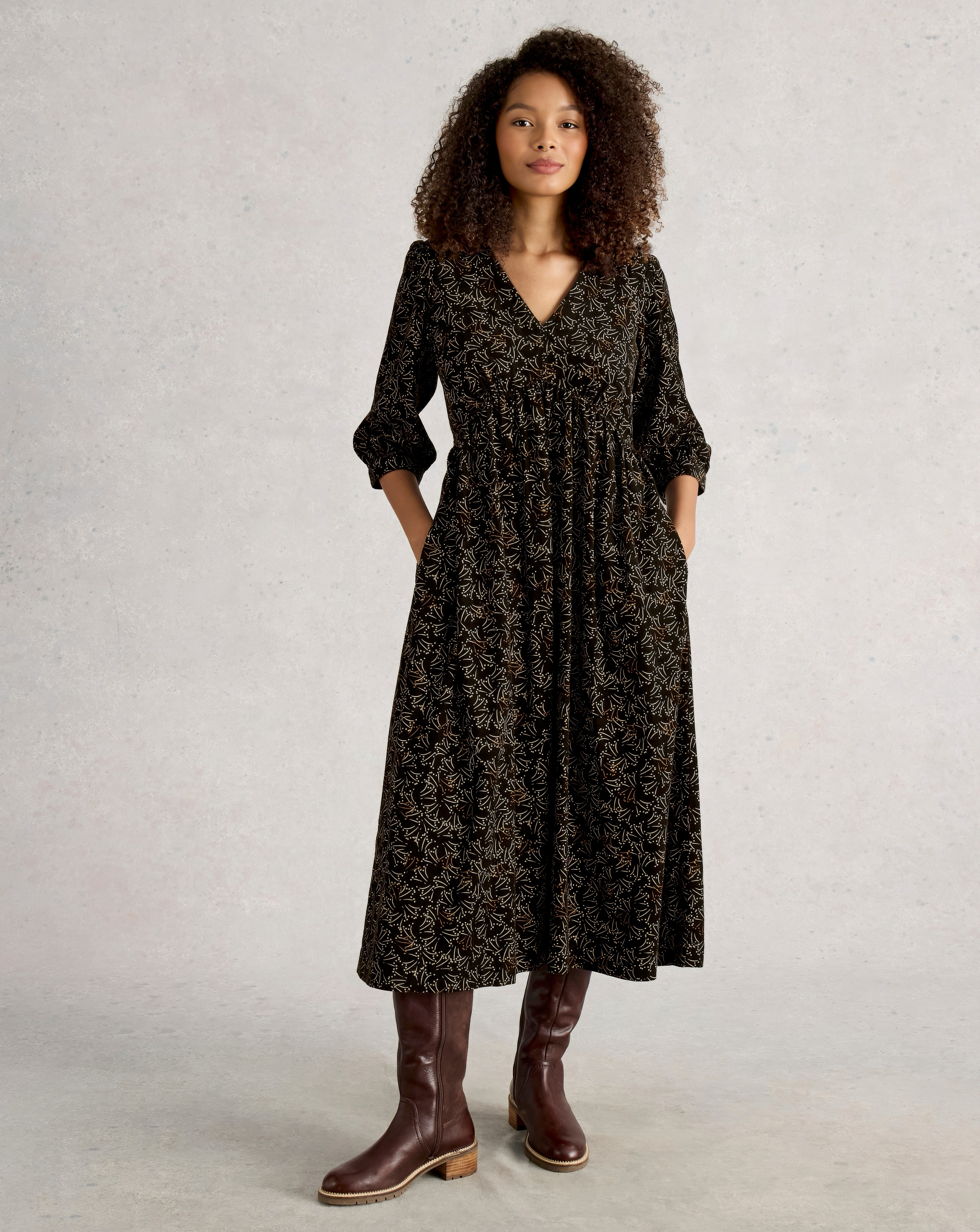 White Stuff Lucy Cord Dress | JD Williams