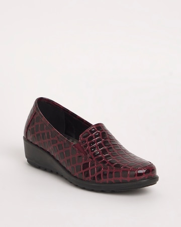 Cushion Walk Twin Gusset Loafers Wide E Fit