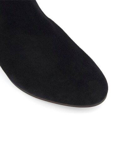 Dune Pippie Low Heel Suede Ankle Boots Wide Fit