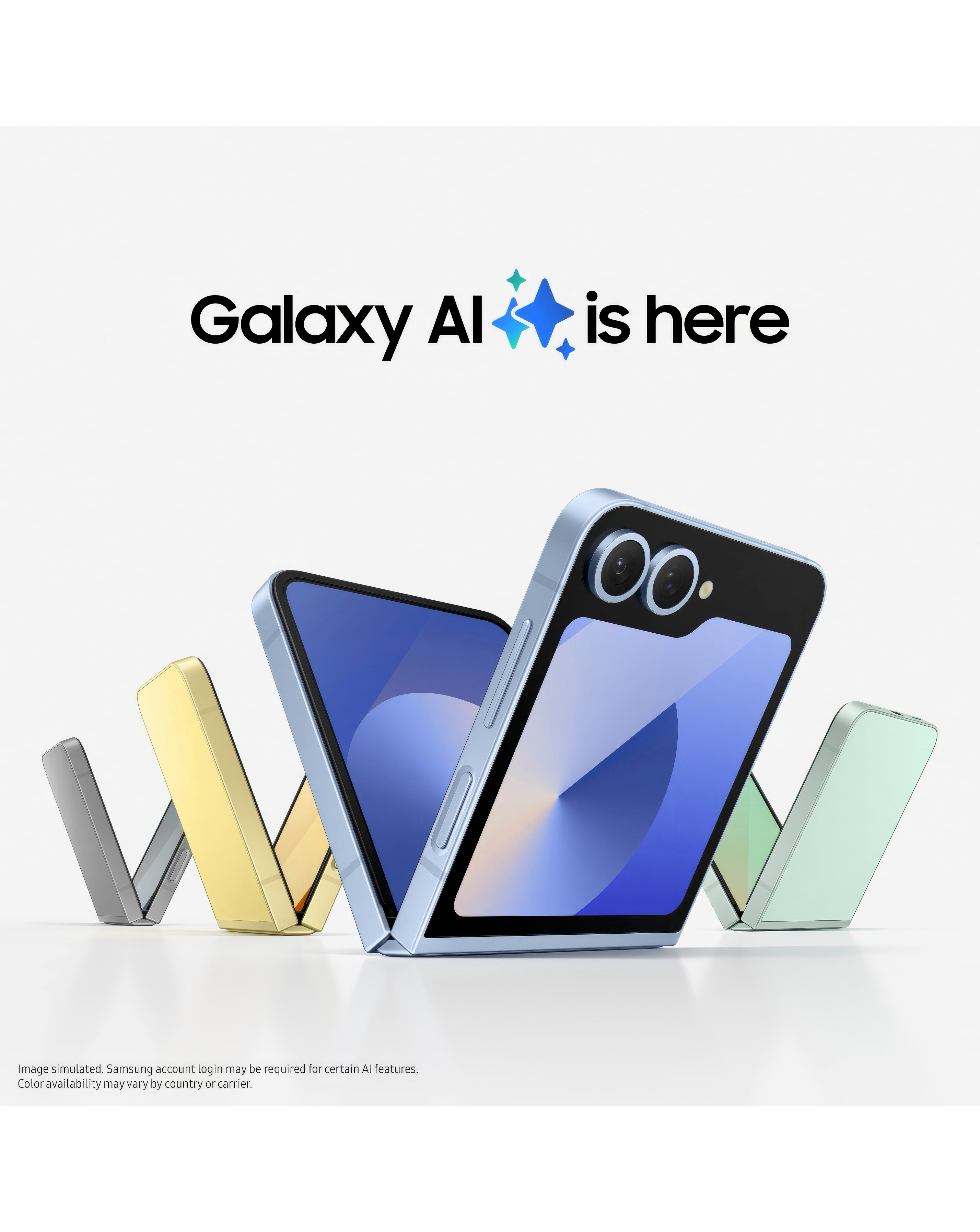 Samsung Galaxy Z Flip6 512GB 5G - Blue - Galaxy AI | JD Williams