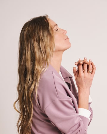 Anthology Elderberry Collared Modal Sweatshirt