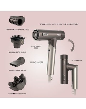 Shark SpeedStyle Pro FLEX 4 in 1 High Velocity Hair Dryer System HD542UK