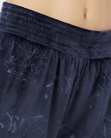 Chelsea Peers Velour Zebra Print Quarter Zip Top With Wide Jogger Bottoms