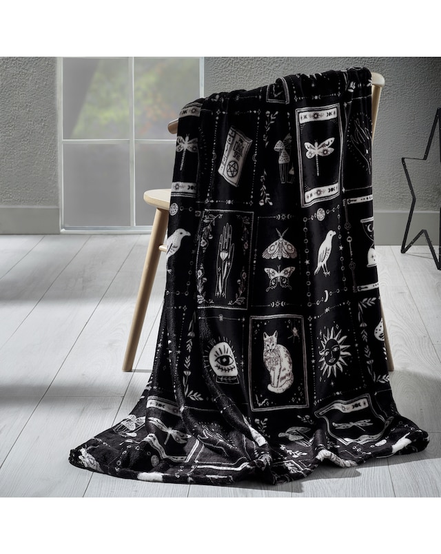 Catherine Lansfield Enchanted Witchcraft Fleece Throw