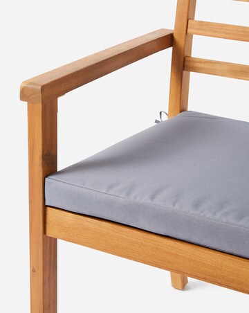 Harley 5 Piece Wooden Dining Set with Cushions