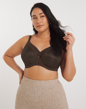 Goddess Yvette Moulded Full Cup Wired Bra Chocolate