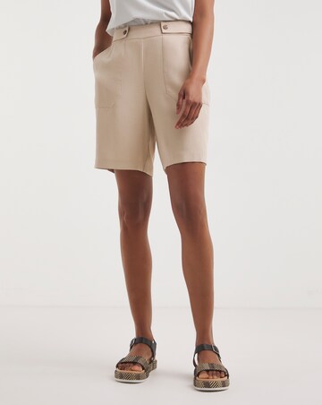 Stone Twill Bermuda Shorts